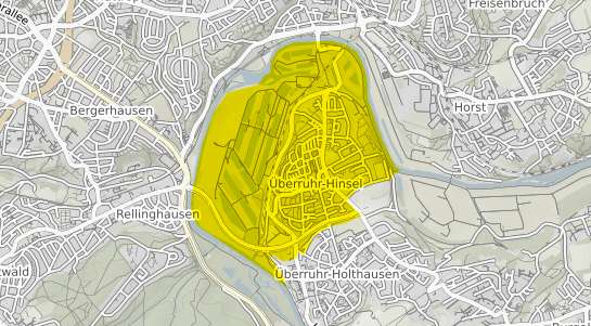 Immobilienpreisekarte Essen Überruhr Hinsel